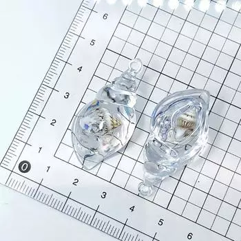 10 шт. подвески для поделок, аксессуары из серебристых раковин, ракушки в морском стиле, маленькие подвески в виде раковин, материалы, креативный цвет радуги as the picture