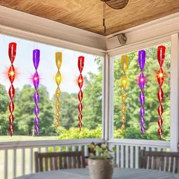 10 шт., полезный многоцелевой защитный стержень для защиты сада, экологически чистый спиральный светоотражающий стержень для отпугивания птиц для патио, репеллент