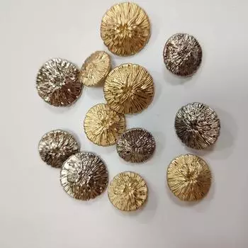 10 шт. полосатых металлических пуговиц ретро блейзер шерстяное пальто тренчкот пуговицы с ручным швом 18MM-Hanging white oil