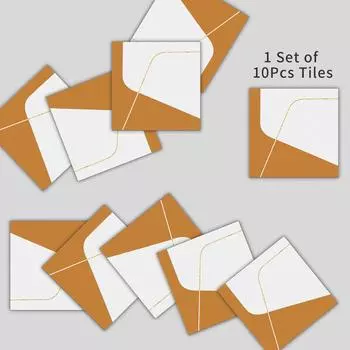10 шт., поверхность, яркая пленка, имитация плитки, наклейка, кухонный шкаф, ванная комната, домашний декор, самоклеящаяся кристаллическая твердая пленка, художественные наклейки на стены 10X10cmX10pcs