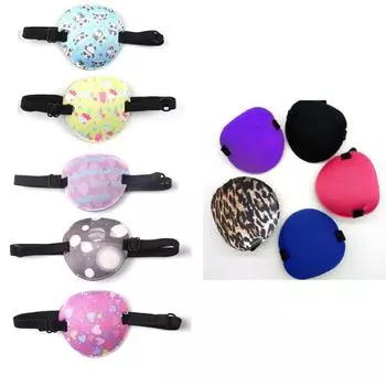 10 шт. повязка на глаз молочного шелка регулируемая маска для одного глаза различных цветов повязка на глаз для мужчин женщин юниоров