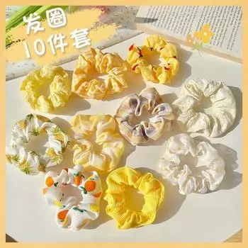 10 шт. Повязка на голову «Большой кишечник», Лесной стиль, сказочный аксессуар для волос, резинка для волос, ощущение высокого класса, резинка, резинка для волос, резинка для волос