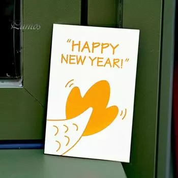 10 шт., поздравительная открытка с Новым годом с конвертом, мультяшная складная золотая буква, специальная бумага, китайский набор карточек с благословением на 2024 год Дракона