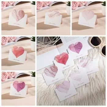10 шт. Позолоченная любовная поздравительная открытка рукописное сообщение открытка романтический день святого валентина 01
