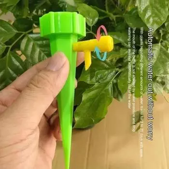 10 шт., практичные автоматические капельные 2 цвета, колышки для орошения, простые в эксплуатации, колышки для полива растений в помещении 10pcs синий