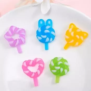 10 шт. практичные компактные антидеформированные аксессуары из смолы фигурка леденца поделки для украшения дома Cat