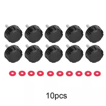 10 шт. Практичные прочные крышки для винтов с прокладками для ручки рыболовной спиннинговой катушки