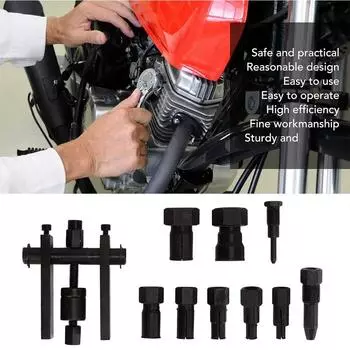 10 шт. практичный съемник подшипников мотоциклетный инструмент для снятия подшипников съемник с коробкой мотоциклетные внутренние комплекты съемников подшипников
