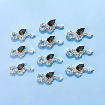 10 шт. превосходных изысканных форм сплава украшения для ногтей сверкающие стразы стиль DIY художественные подвески принадлежности