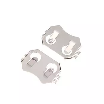 10 шт. приклеенный SMD-элемент Cr2032 держатель для батарейки-таблетки фиксатор для монеты держатель батареи поверхностный монтаж печатной платы пайка оплавлением