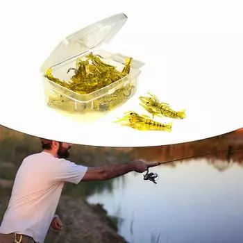 10 шт. приманок для креветок, крючок, мягкие приманки для креветок, мягкие приманки, мягкие приманки для креветок, имитация мягких приманок для креветок, креветки A