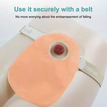 10 шт. Принадлежности для стомы Мешки для колостомы из двух частей Дренируемые мешочки с обручем и видом Уход за илеостомой Стома 2