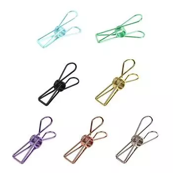 10 шт. прищепок из нержавеющей стали, прочные металлические зажимы для полотенец, ветрозащитные зажимы для стальной проволоки, прочная вешалка серебряный