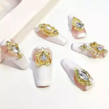 10 шт. привлекательных аксессуаров для ногтей, яркие цвета, великолепные роскошные подвески в стиле искусственных кристаллов 25