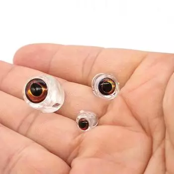 10 шт., привязка рыбы, голова черепа для стримерных мух, материал 4 мм/6 мм/8 мм, приманка для привязывания, изготовление рыболовной мушки с приманкой для глаз 4mm