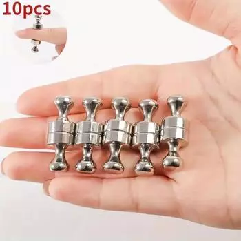 10 шт. прочная магнитная канцелярская кнопка T12X16 металлическая магнитная гвоздь кухонная картина подвеска без дырокола магнитная канцелярская кнопка магнит