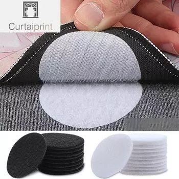 10 шт., прочная самоклеящаяся застежка, наклейки в горошек, клейкая лента с крючками и петлями для простыни, дивана, коврика, ковер, противоскользящие подушечки для коврика белый