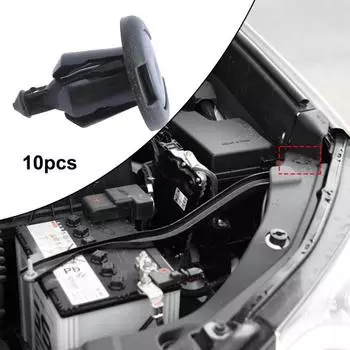 10 шт. прочный зажим для бампера с тонкой работой, антикоррозийный идеальный портативный комплект для отделки бампера, заклепка, застежка чёрный