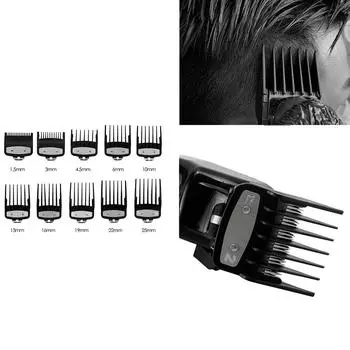 10 шт. Профессиональные насадки-гребни для машинки для стрижки волос для Wahl, аксессуары, черные