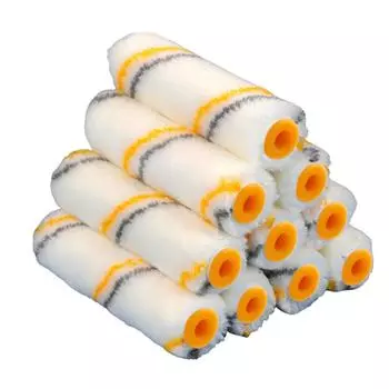 10 шт. Профессиональный валик для краски, щетка, чистый срез, сменные рукава для валика, инструмент для обработки кромок краской, для дома, стен, потолков