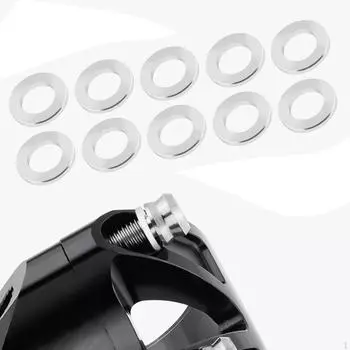 10 шт. Проставки для звездочек, шайбы, пластины звездочек, винты, прокладки, болты, прочные для шоссейных велосипедов M5 Silver