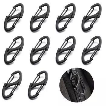 10 шт. Противокражные замки-молнии из нержавеющей стали для закрывания молний