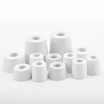 10 шт. противоскользящие накладки на ножки мебели для шкафа, кровати, стола, белые конические резиновые противоударные накладки на пол, защитные детали мебели