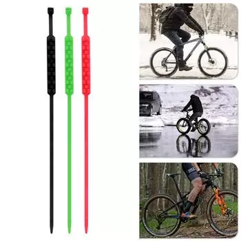 10 шт., противоскользящие стяжки для автомобильных шин, цепи для снега, противоскользящий кабель для колес автомобиля, ремень, цепь, инструмент для цепи шин для мотоциклов чёрный