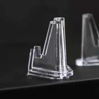 10 шт. прозрачная акриловая подставка для монет, мини-подставка для памятных монет, подставка для значков, расположенная