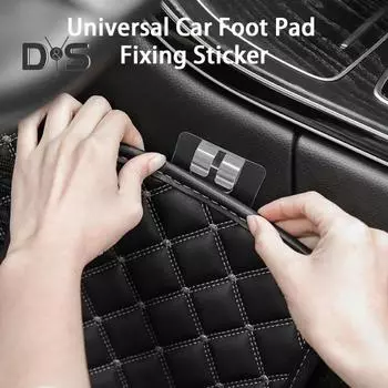 10 шт., прозрачная автомобильная застежка, пряжка, противоскользящая, полезная, универсальная, для автомобиля, напольный коврик, застежка, зажим чистый