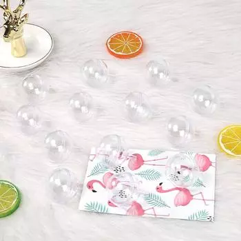 10 шт. прозрачная мини-коробка для шоколада, упаковка для конфет в виде трюфелей, подарочная коробка на День святого Валентина, принадлежности для украшения свадебной вечеринки