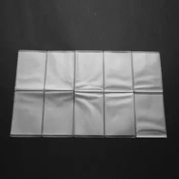 10 шт., прозрачная обложка для карт из ПВХ для защиты кредитных карт, водонепроницаемая сумка-держатель для карт