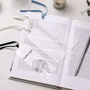 10 шт., прозрачная пустая акриловая бирка-закладка, подарок «сделай сам», подарочная багажная бирка, персонализированная креативная книжная тарелка