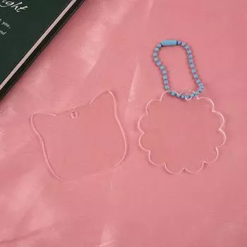 10 шт. прозрачные акриловые заготовки диски DIY брелки прозрачные акриловые аксессуары