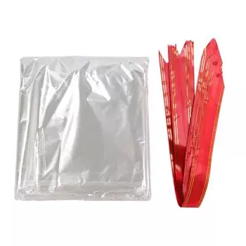 10 шт. прозрачные подарочные пакеты пищевого класса OPP прозрачные многофункциональные завязки-стяжки для конфет Ba