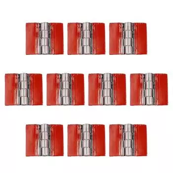 10 шт. Прозрачные самоклеящиеся акриловые петли с сильным клеем, гибкие складные петли, маленькие для шкафов и мебели A