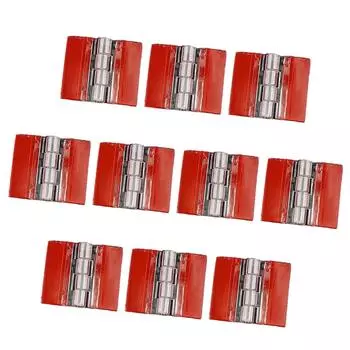 10 шт. Прозрачные самоклеящиеся акриловые петли с сильным клеем, гибкие складные петли, маленькие для шкафов и мебели A