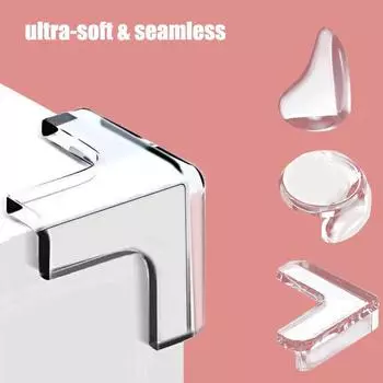 10 шт., прозрачные угловые защитные пленки из ПВХ для защиты детей, мягкие защитные уголки для мебели и чехлы для краев от острых углов