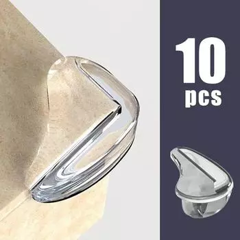 10 шт. прозрачные защитные уголки для журнального столика, противоударные, мягкая обшивка для детской комнаты, декор для гостиной