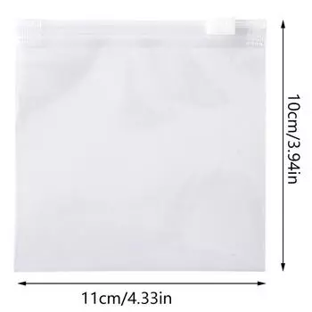 10 шт. прозрачных матовых сумок-молний из ЭВА, упаковочные мешочки для кистей для макияжа, органайзер для хранения кистей для макияжа своими руками