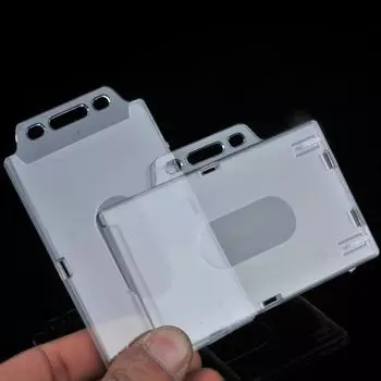 10 шт. прозрачный пластиковый держатель для бейджей для студенческих сотрудников, рабочий держатель для удостоверений личности для деловых выставок, офисных принадлежностей horizon 10pc