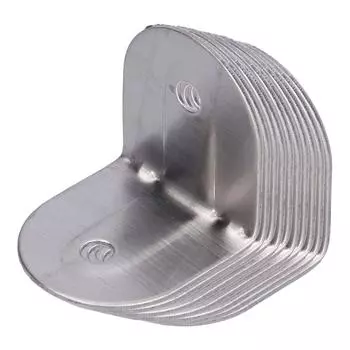 10 шт. прямоугольные кронштейны, угловые кронштейны из нержавеющей стали, крепеж для полок, мебели