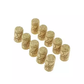 10 шт. Прямые деревянные пробки для бутылок, пробки для винных бутылок, заглушки для винных бутылок