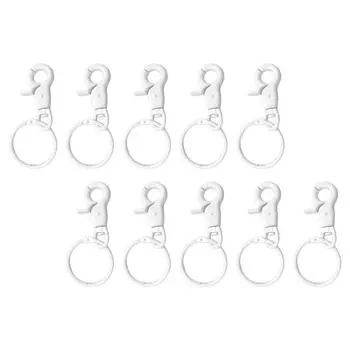 10 шт. пряжка для подвешивания с металлическими карабинами, подвески, пряжки для сумок, фурнитура, цветные коннекторы, брелок для собак, ошейник