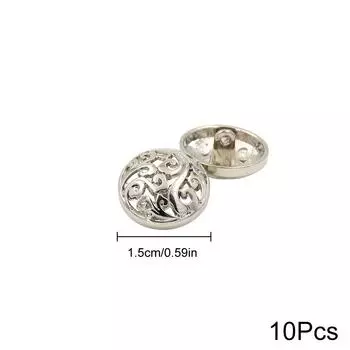 10 шт. пряжка костюм облачные кнопки модные металлические кнопки золотой цинковый сплав швейные аксессуары кнопки выдалбливают пальто 15mm