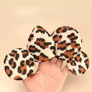 10 шт., пудра на воздушной подушке, сухая и влажная, двусторонняя губка для макияжа двойного назначения, круглая пудра с леопардовым принтом, бесплатный косметический инструмент