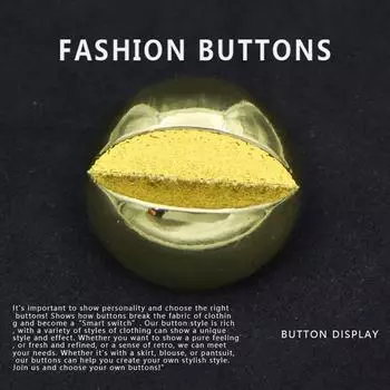 10 шт. пуговиц для одежды, высококачественные золотые круглые шерстяные пальто, свитер, кардиган, рубашка, изысканные металлические пуговицы Gold * 15MM