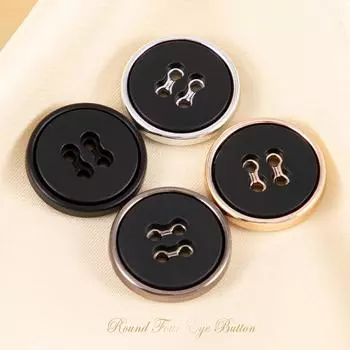 10 шт. пуговицы черное пальто тренчкот костюм пуговицы свитер кардиган рубашка женские пуговицы Daquan 12.5mm [10 capsules] -Gun plus black