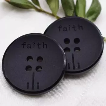 10 шт. пуговицы черные смоляные костюм брюки пальто одежда куртка свитер хлопковое пальто матовое украшение универсальный повседневный 24L = 15.0 MM * Black Plus Line Buckle * Round