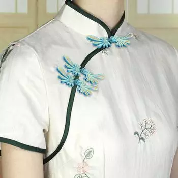 10 шт., пуговицы для одежды, изысканные декоративные винтажные пуговицы в китайском стиле, швейные пуговицы для домашнего использования зелёный